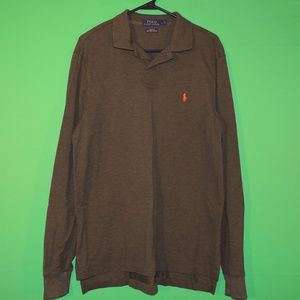 Polo Ralph Lauren Mens L Custom Fit Mesh Shirt